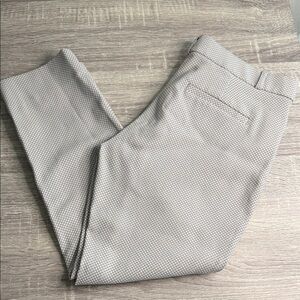 Banana Republic Men's Light Gray Textured Dress Pants
